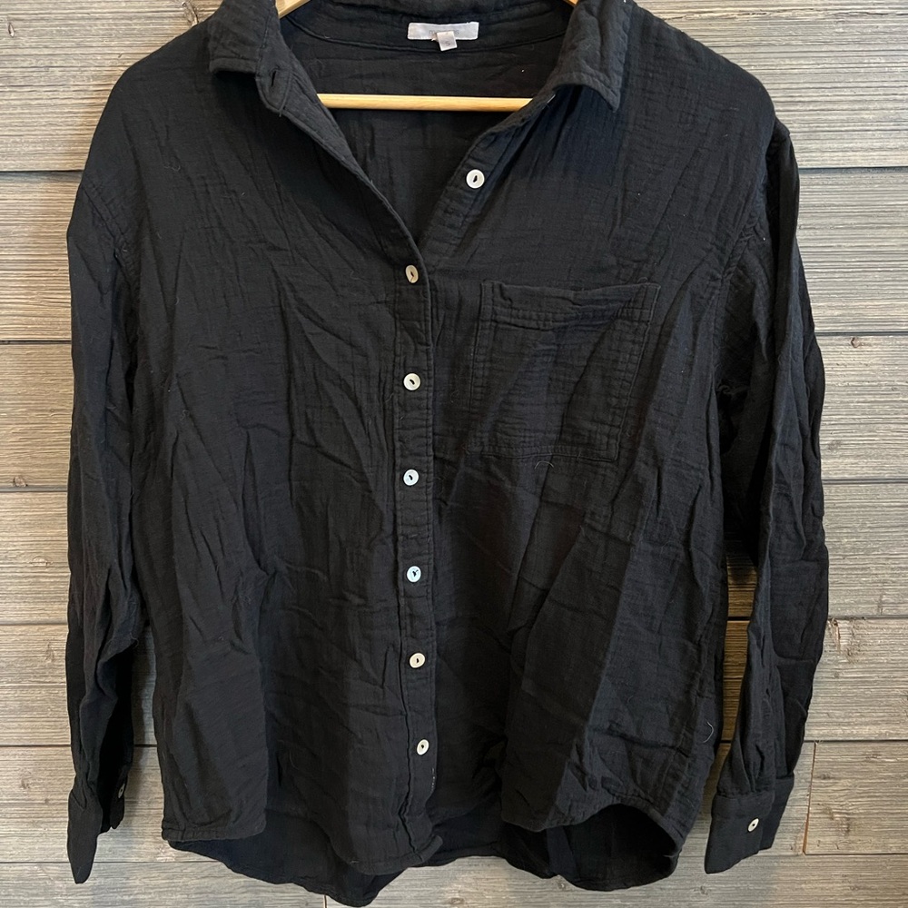 Maurice's 100% Cotton Gauzy Button-Up Shirt